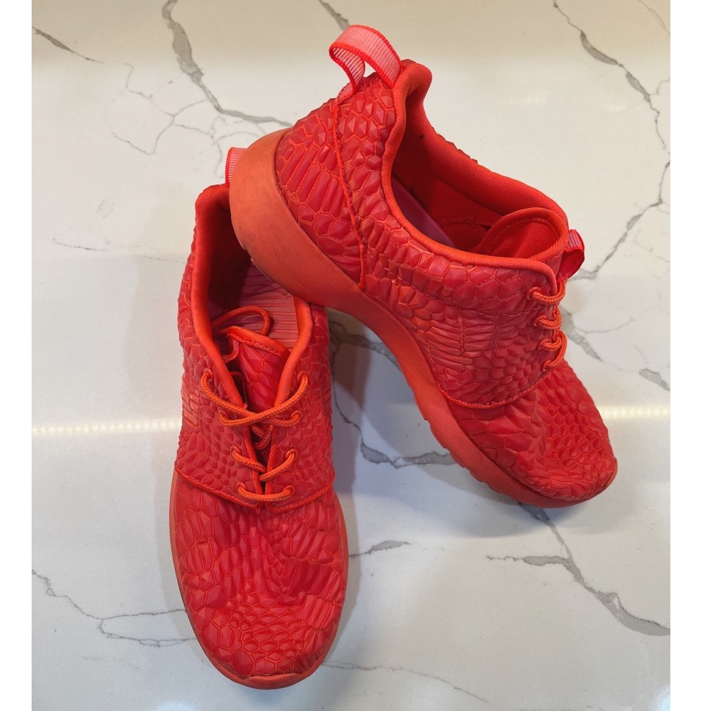 Nike Orange Textured Sneakers